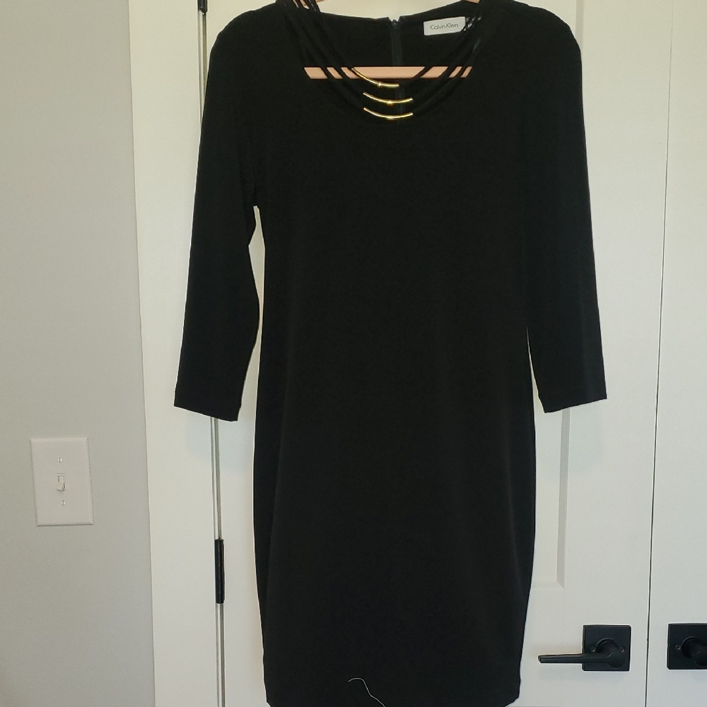 Calvin Klein Black Long Sleeve Dress